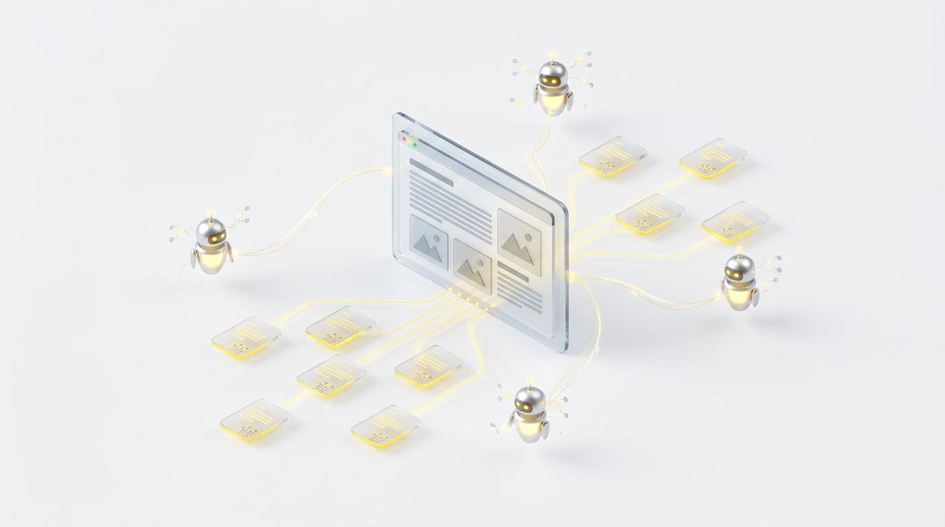 Architecture d'un site statique MDX avec agents IA en 2026