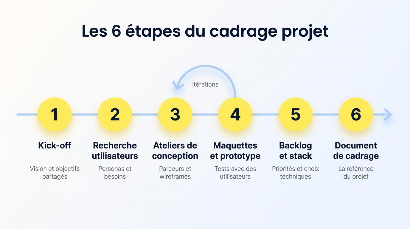 Les 6 étapes du cadrage projet, du kick-off au document de cadrage