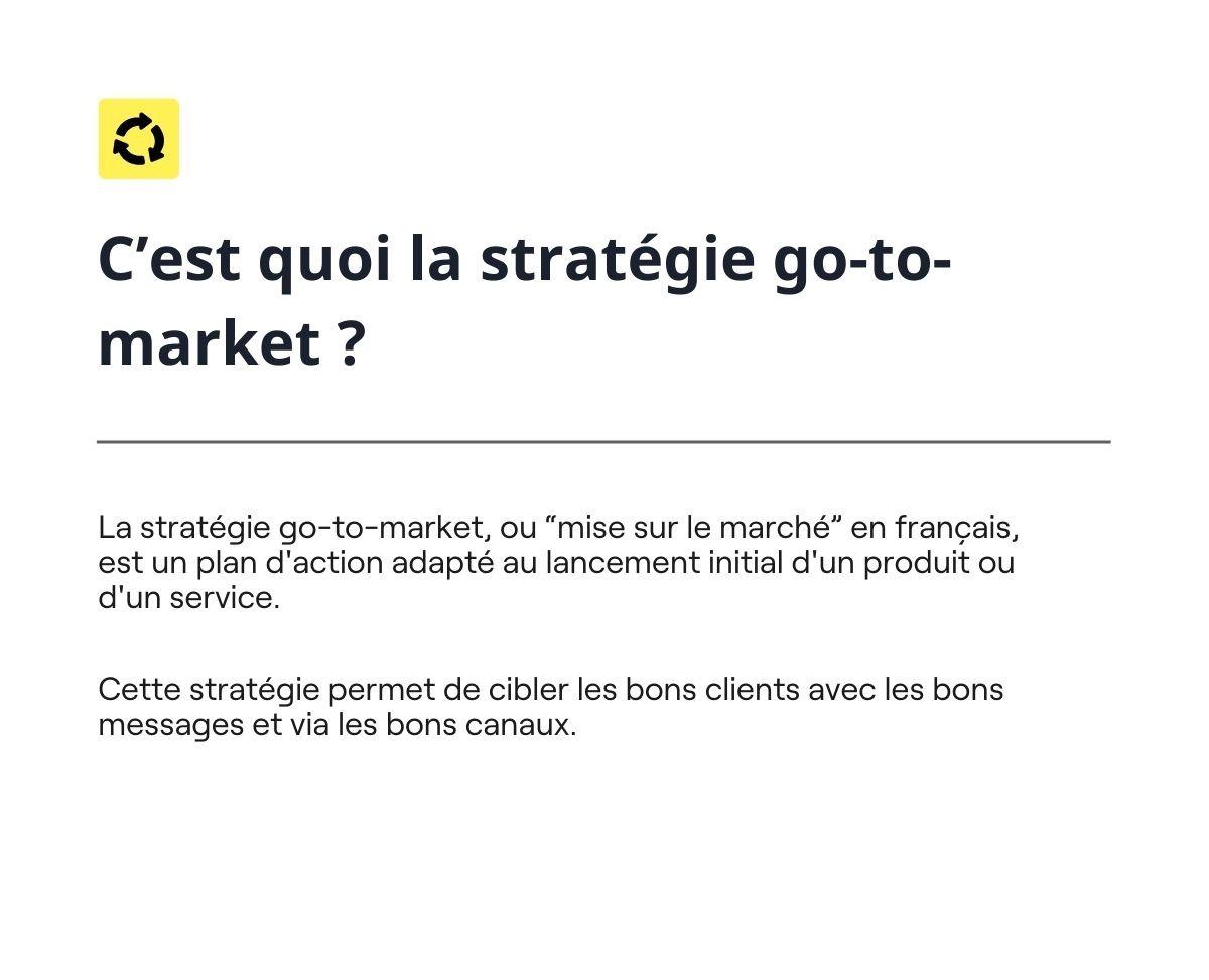 Définition go to market