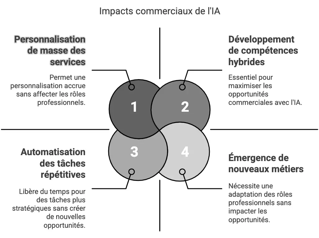 Impact commercial IA